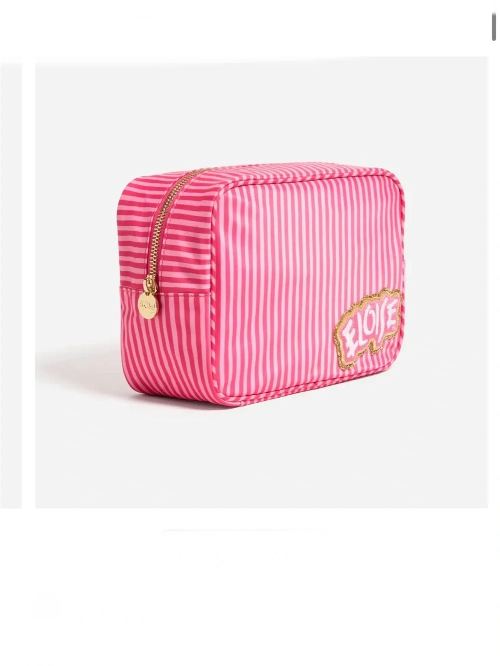 Stoney Clover Lane Pink Striped Cosmetic Case Eloise at the plaza